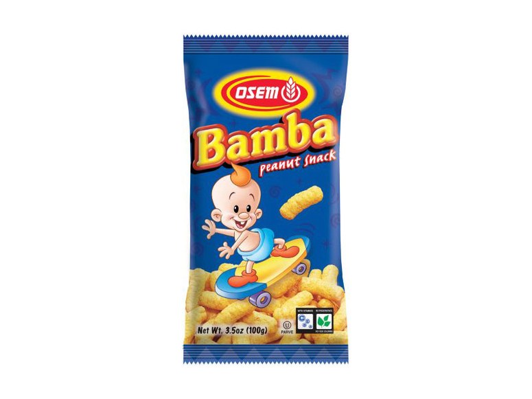 بامبا بامبا شبیه صورتک های پنیری است اما شور یا تند نیستند، بلکه مزه ای شبیه کره بادام زمینی دارد.