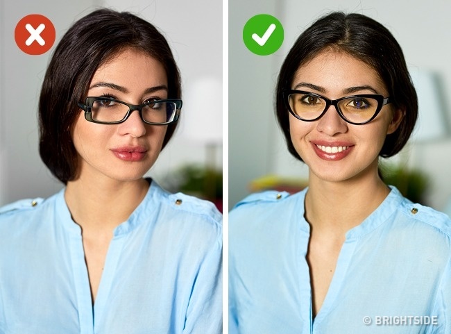 اگر فاصله چشمان شما از هم زیاد است، عینک هایی را انتخاب کنید که پل پهن و برجسته دارند. این باعث می شود تا فاصله بین دو چشم پر شده و بهتر به نظر برسید. اما اگر فاصله چشم ها از یکدیگر کم است، فریمی را انتخاب کنید که حاشیه های کناری آن به سمت بیرون فرم دارند. این باعث می شود تا چشمان شما کشیده تر به نظر برسند.
