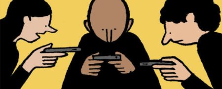 تصویرسازی‌هایی که اسارت آدمی در بند تکنولوژی را نمایش می‌دهند