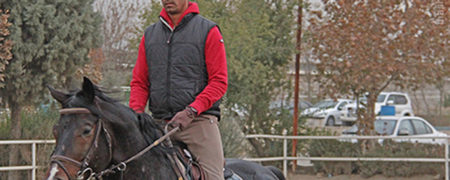 از هیجان به آرامش؛ ساعی روی زین اسب