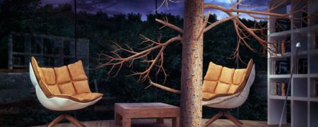 درخت در خانه شیشه ای