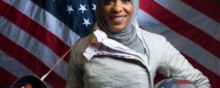 اولین در تاریخ؛ ستاره محجبه زیر پرچم آمریکا