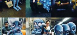 هم نشینی با هیولاها در مترو؛ مجموعه آثار هنری جالبی که توسط آیپد خلق شده اند