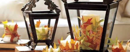 تزئین اتاق نشیمن به سبک پائیز