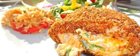 خوشمزه روز: سینه مرغ شکم پر با فلفل هالوپینو [تماشا کنید]