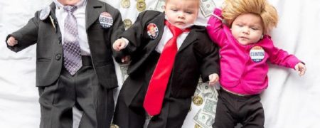 والدینی که از سه قلوهای خود تصاویر خلاقانه می گیرند