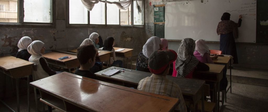 شروع سال تحصیلی در مدرسه ای در شرق آلپوی سوریه