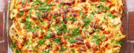 خوشمزه روز: پاستای چیکن آلفردو در فر [تماشا کنید]