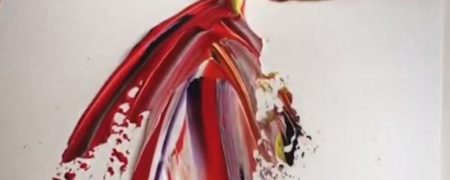 تصویرسازی لباس با استفاده از آب و رنگ [تماشا کنید]