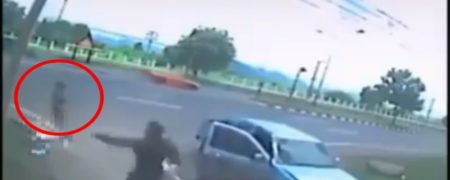 عجیب و باورنکردنی؛ دیده شدن روح یک زن پس از تصادف مرگبار [تماشا کنید]