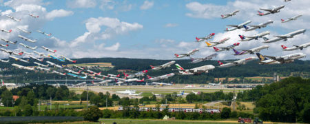 ۱۰ عکس خارق العاده که ترافیک هوایی فرودگاه ها را به تصویر می کشند
