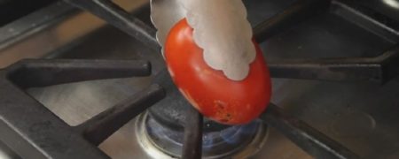 آموزش یک روش سریع برای پوست کندن گوجه فرنگی