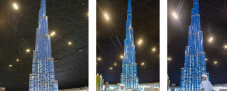 بلندترین ماکت دنیا؛ مدل ۱۷ متری برج خلیفه دبی با لگو ساخته شد