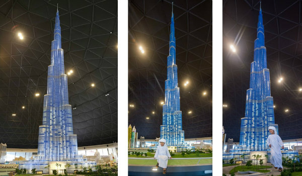 بلندترین ماکت دنیا؛ مدل ۱۷ متری برج خلیفه دبی با لگو ساخته شد
