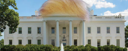 تصاویر بامزه و فانتزی که تاثیر دونالد ترامپ بر روی کاخ سفید را نشان می دهند