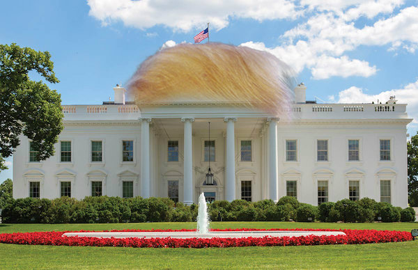 تصاویر بامزه و فانتزی که تاثیر دونالد ترامپ بر روی کاخ سفید را نشان می دهند