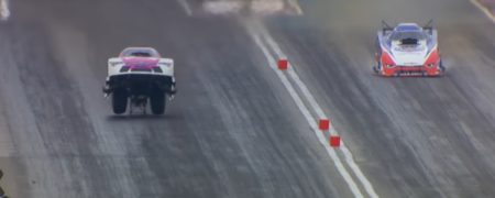 اتومبیلی که به خاطر سرعت بسیار بالایش قصد داشت پرواز کند [تماشا کنید]