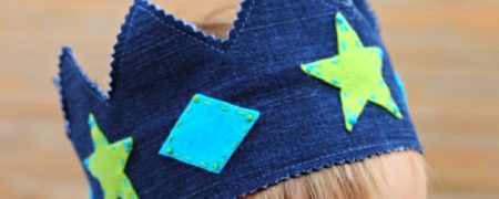 آموزش ساخت تاج پادشاهی برای کودکان با استفاده از شلوار جین