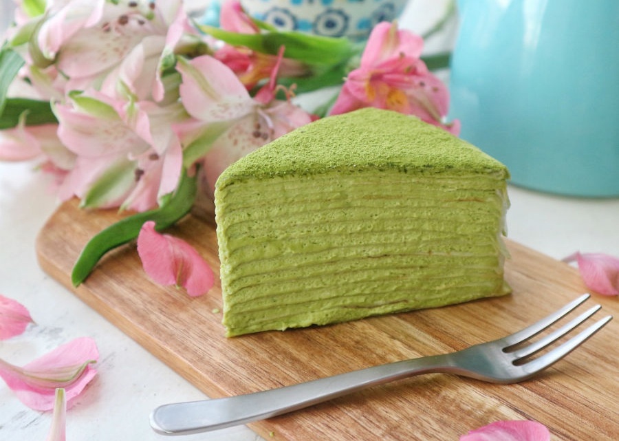 کرپ کیک چای سبز ژاپنی ها در لندن غوغا به پا کرده است