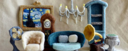 بافتنی های خلاقانه؛ دکوراسیون و لوازم منزل زیبایی که با استفاده از پشم بافته شده اند