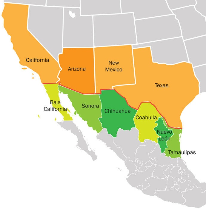 نگاهی به مرز میان مکزیک و آمریکا؛ جایی که قرار است دیوار ترامپ ساخته شود