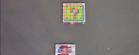 اجرای جالب و شگفت انگیز بازی سوپر ماریو با استفاده از صدها مکعب روبیک [تماشا کنید]