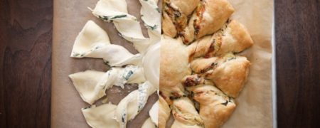 خوشمزه روز: نان با مغزی اسفناج و کنگرفرنگی [تماشا کنید]