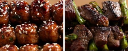 خوشمزه روز: طرز تهیه کباب چوبی با مرغ و استیک [تماشا کنید]