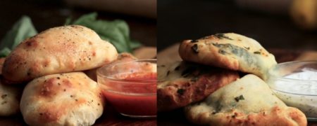 خوشمزه روز: دو نوع کالزونه با میت بال و اسفناج و پنیر [تماشا کنید]