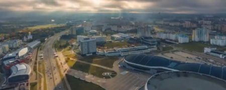 تایم لپس زیبایی از فراز شهر مینسک در بلاروس [تماشا کنید]