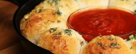 خوشمزه روز: حلقه نان پنیری با میت بال [تماشا کنید]