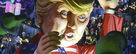 دونالد ترامپ، سوژه کارناوال هیجان انگیز فرانسوی ها