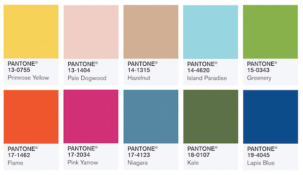 پنتون ۱۰ رنگ جدید برای بهار ۲۰۱۷ معرفی کرد