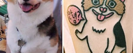 هنرمندی که تصویر حیوان خانگی افراد را روی بدنشان تتو می کند