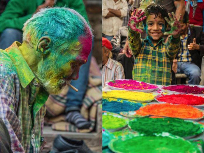 تصاویر شگفت انگیزی که زیبایی های جشنواره رنگ های کشور هند را نشان می دهند
