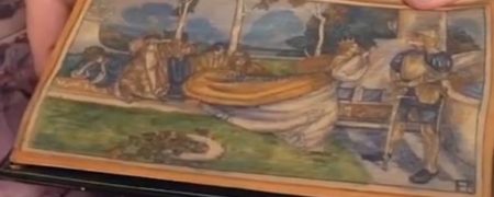 نقاشی های جالب و اسرار آمیزی که در کتاب های قدیمی مخفی شده اند [تماشا کنید]