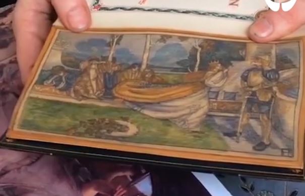 نقاشی های جالب و اسرار آمیزی که در کتاب های قدیمی مخفی شده اند [تماشا کنید]