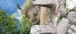 پله های مرگ؛ مسیر خطرناک و دلهره آور کوه هواینا پیچوی پرو برای صعود به قله [تماشا کنید]
