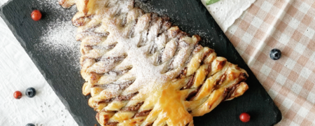 خوشمزه روز: پای نوتلا به شکل درخت کاج [تماشا کنید]