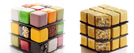 کیک های بسیار زیبایی که به شکل مکعب روبیک تزئین شده اند