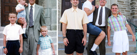 نگاهی به تصاویر جالبی که بازسازی عکس های دوران کودکی افراد هستند