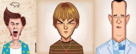 ۱۱ تصویر متحرکی که کارنامه کاری هنرپیشه های مشهور جهان را در یک نگاه مرور می کنند