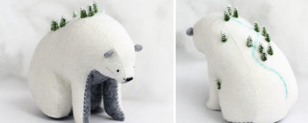 عروسک های نمدی بسیار زیبای خرس هایی که دنیا را به دوش می کشند