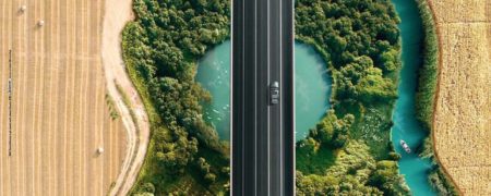 وقتی چشم انداز هوایی جاده ها از نگاه BMW شبیه آلات موسیقی می شود