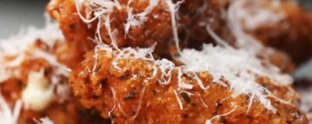 خوشمزه روز: لقمه های پنیری مرغ سوخاری [تماشا کنید]