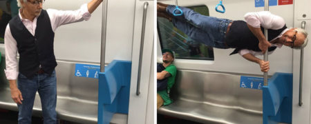 مجموعه تصاویری از پیرمردهای شاد و بامزه ای که روی دست جوان ها بلند شده اند