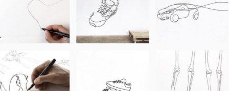 طراحی های بسیار زیبایی که فقط با یک قلم و یک خط پیوسته ترسیم شده اند [تماشا کنید]