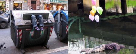 چیدمان های شهری بسیار زیبا که هنر را به سخره گرفته اند