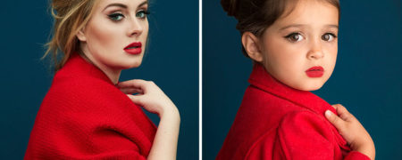 نگاهی به تصاویر دختر سه ساله زیبایی که به سبک زنان مشهور جهان لباس پوشیده تا قدرت آن ها را نشان دهد