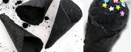 خوشمزه روز: طرز تهیه نان بستنی با پودر زغال [تماشا کنید]